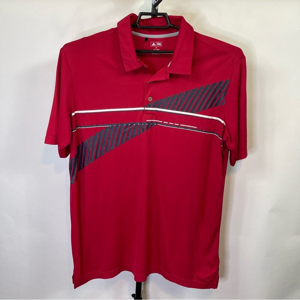 Adidas Climacool Red Polo Shirt Size XL Men’s
